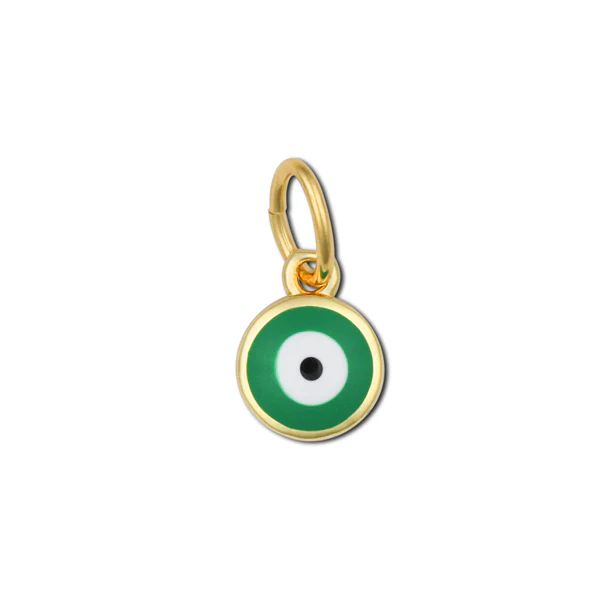 Green Enamel Evil Eye Charm | HART