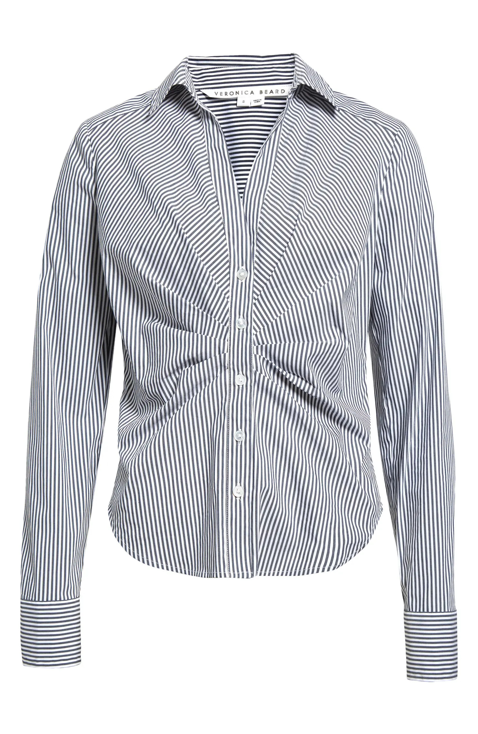 Unity Stripe Stretch Cotton Blend Button-Up Shirt | Nordstrom