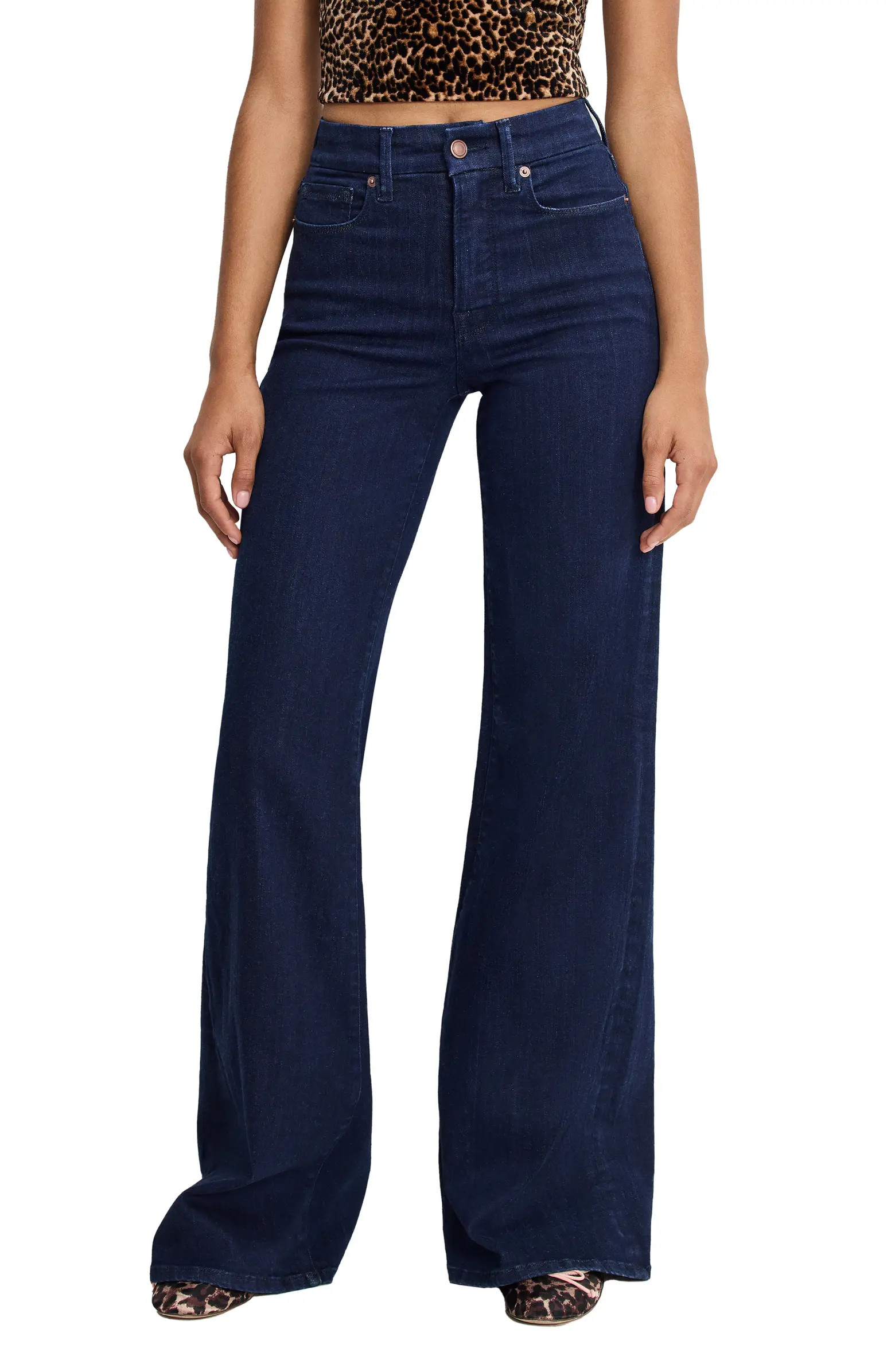 Good Waist High Waist Wide Leg Palazzo Jeans | Nordstrom