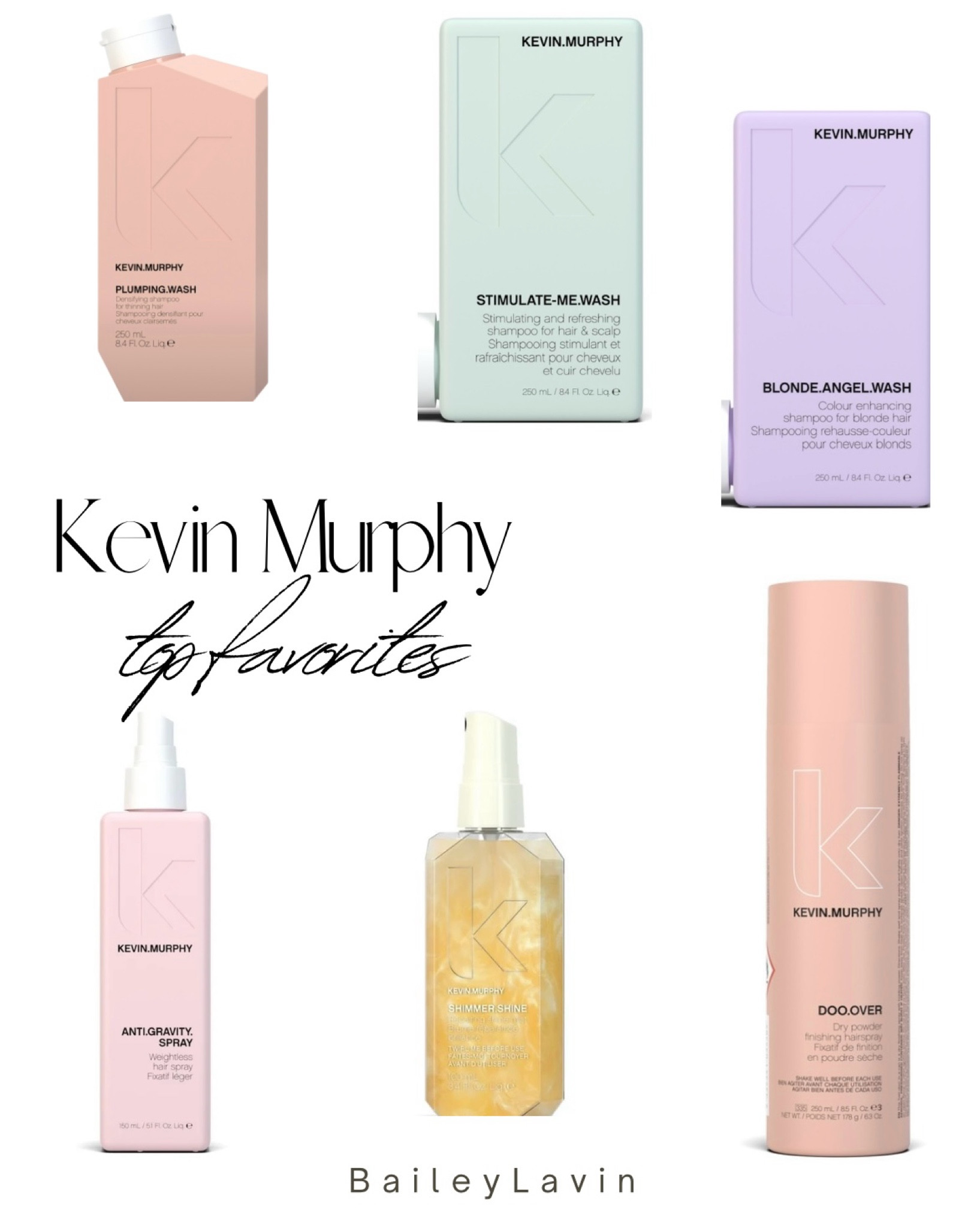 My Hair Secrets!!

My all time favorite products!
Kevin Murphy Plumping wash- actually stimulates hair growth (has the same ingredient as Latisse in it) 
Stimulate me wash- gives an invigorating shampoo similar to a tea tree! Great for scalp stimulation
Blonde Angel Wash- best purple shampoo on the market in my opinion
Anti Gravity spray- use when wet at the scalp and blow dry in opposite direction for top knotch volume everytime! 
Doo over- a dry texture finishing spray gives the hair a gritty texture to help keep the curls
Shimmer Shine- love this for an added polish at the end! 

Thank me later 🫶🏻

#LTKStyleTip #LTKFindsUnder50 #LTKBeauty
