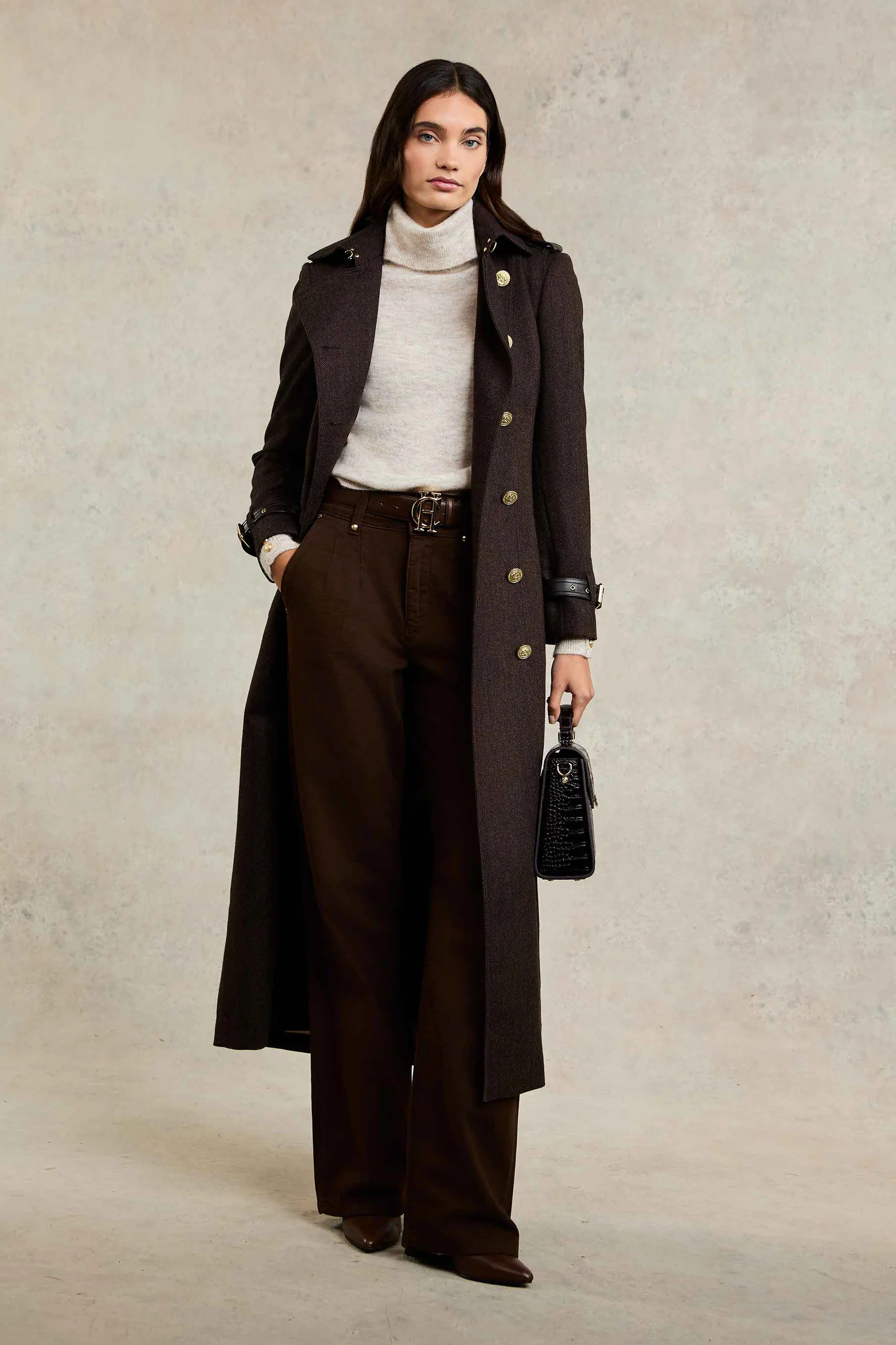 Maisie Roll Neck Knit (Barley) | Holland Cooper