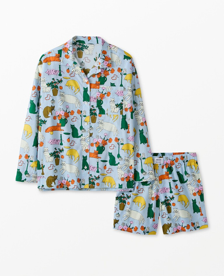 Women's BAGGU Poplin Pajama Set | Hanna Andersson