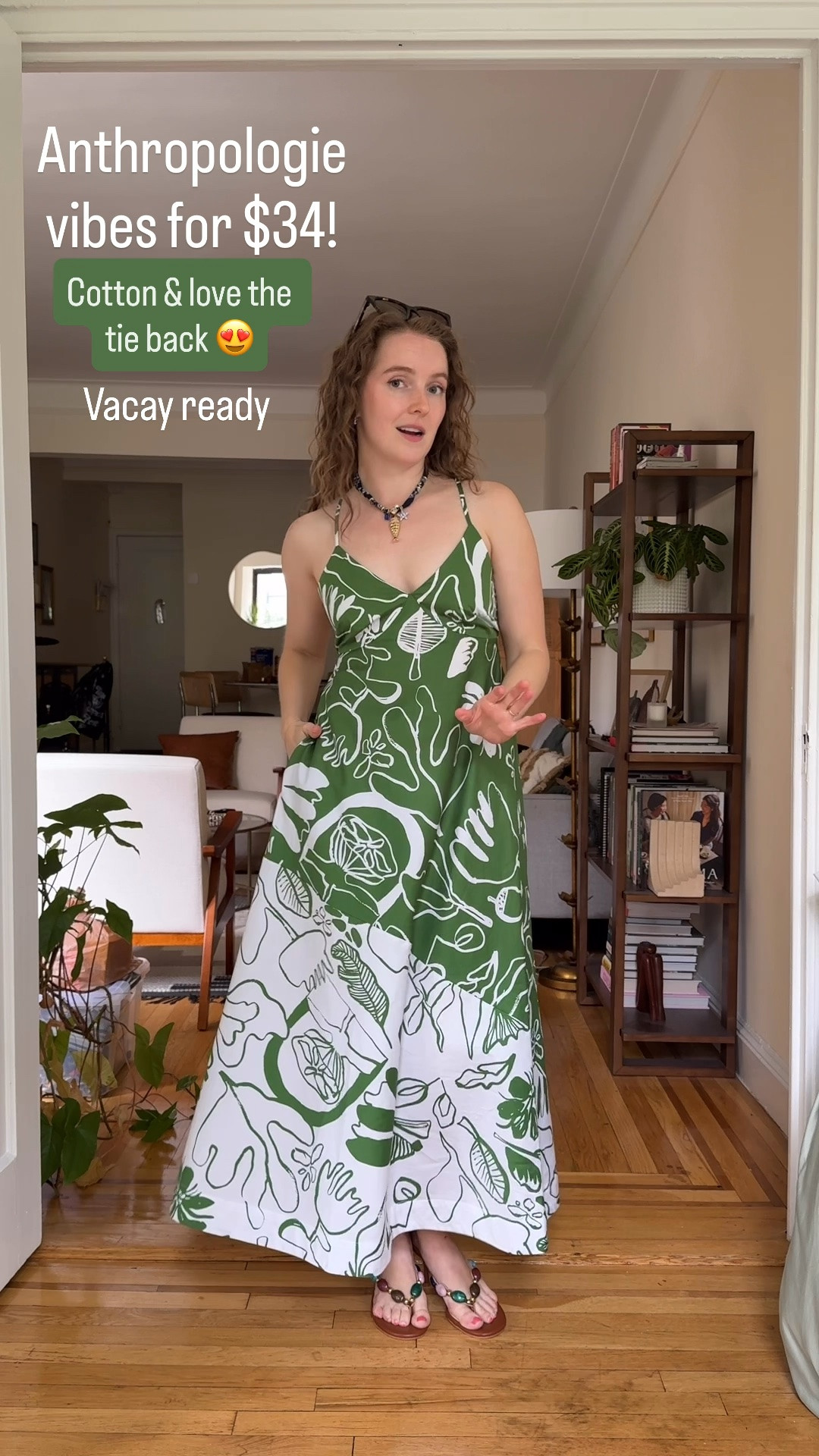 The prettiest cotton vacation dress under $49! Back can be adjusted & has pockets. Wearing xs

#LTKSeasonal #LTKTravel