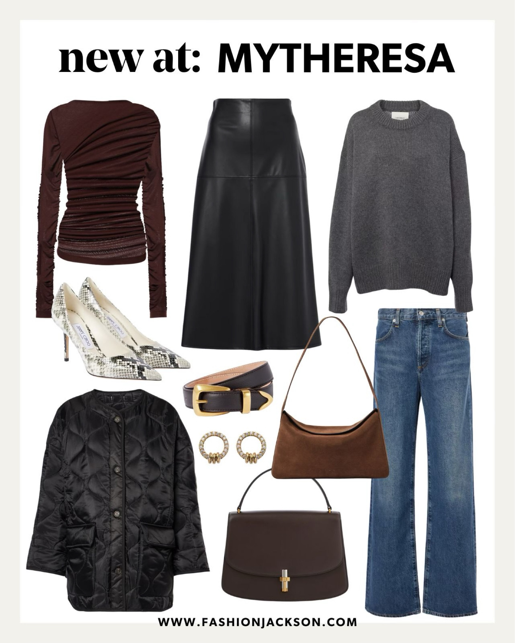 New fall arrivals at Mytheresa. #fallfashion #falloutfit #fall #falljacket #snakeskin #suede #fallsweater #sweaterweather #khaite #mytheresa #fashionjackson

#LTKSeasonal #LTKOver40 #LTKStyleTip