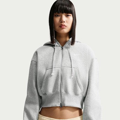 Nike Sportswear Phoenix Fleece Women's Loose Full-Zip Cropped Hoodie | Nike (US)