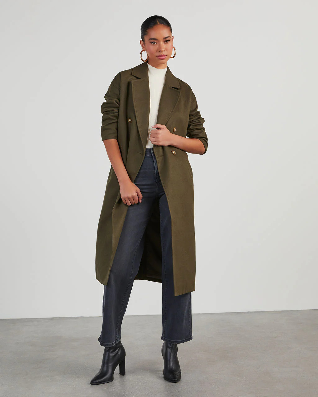 Riot Double Breasted Long Coat | VICI