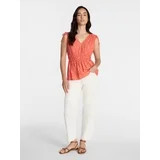Time and Tru Women's Ruched Tie Shoulder Top, Sizes XS-XXXL | Walmart (US)