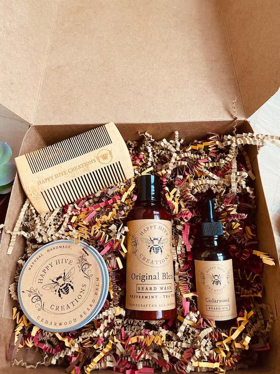 Ultimate Beard Care Kit-Beard Balm, Beard Wash, Beard Oil, Comb- Beard Kit- Conditions & Nourishe... | Etsy (US)