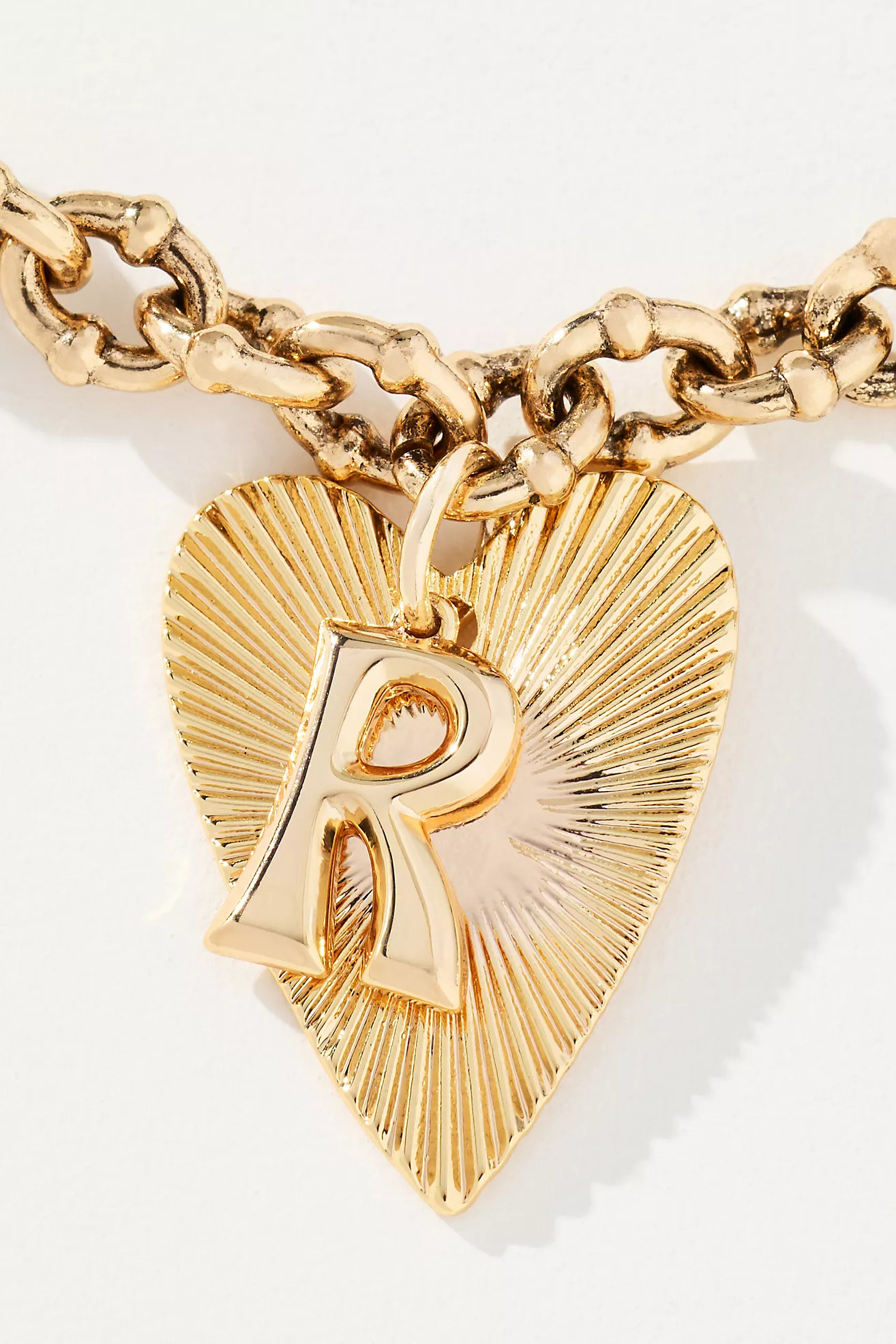 Monogram Heart Pendant Necklace | Anthropologie (US)