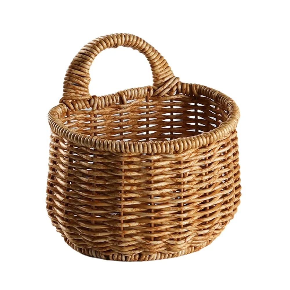 Hanging Storage Baskets, Pantry Wicker Baskets, Wall Mount Basket, Decorative Baskets for Organiz... | Walmart (US)