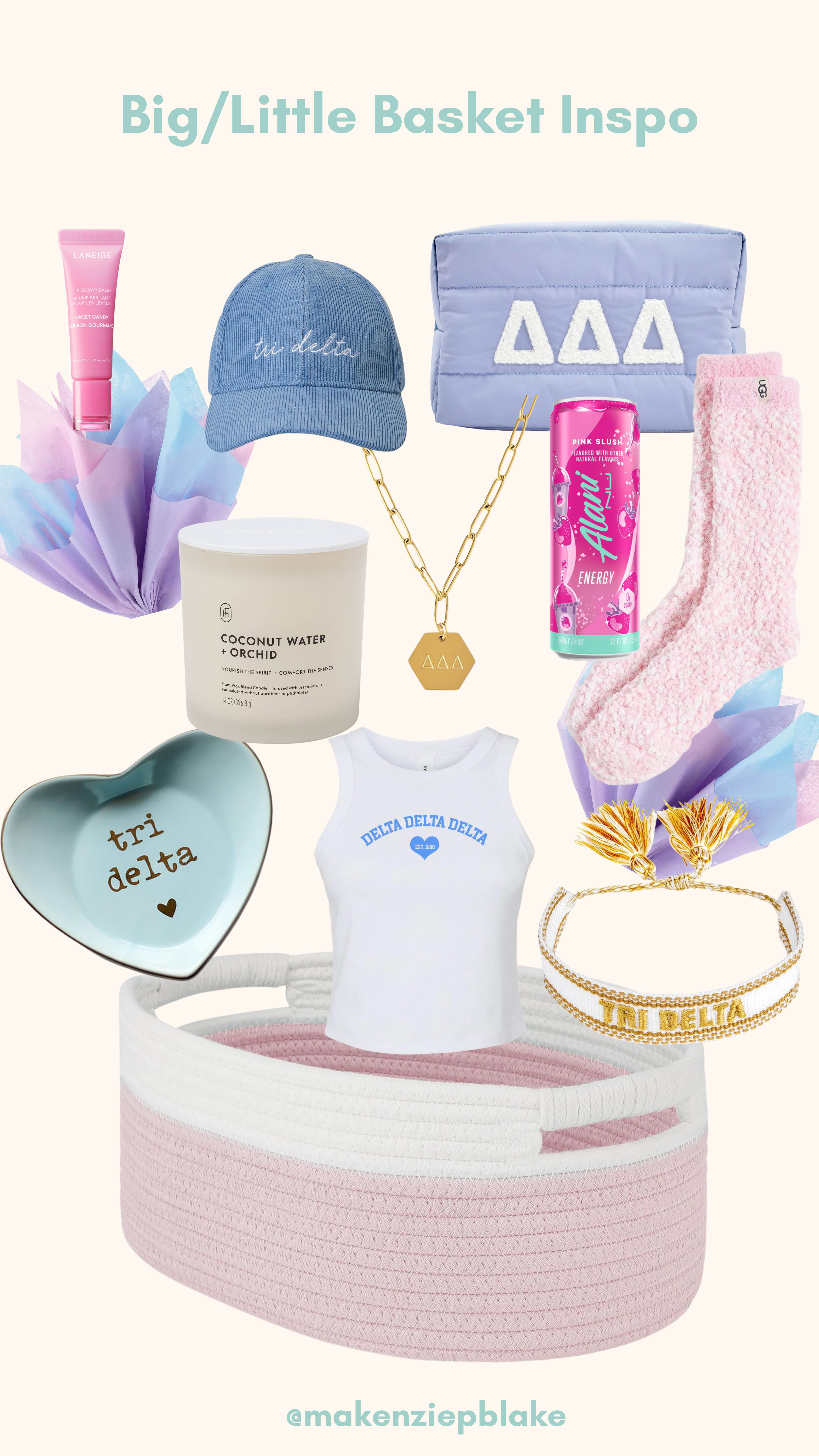 Big/Little is coming up so soon!! Time to start gathering merch to gift!! Wanted to share some basket ideas! All things sorority! 

 

#LTKSeasonal #LTKHome #LTKFindsUnder100