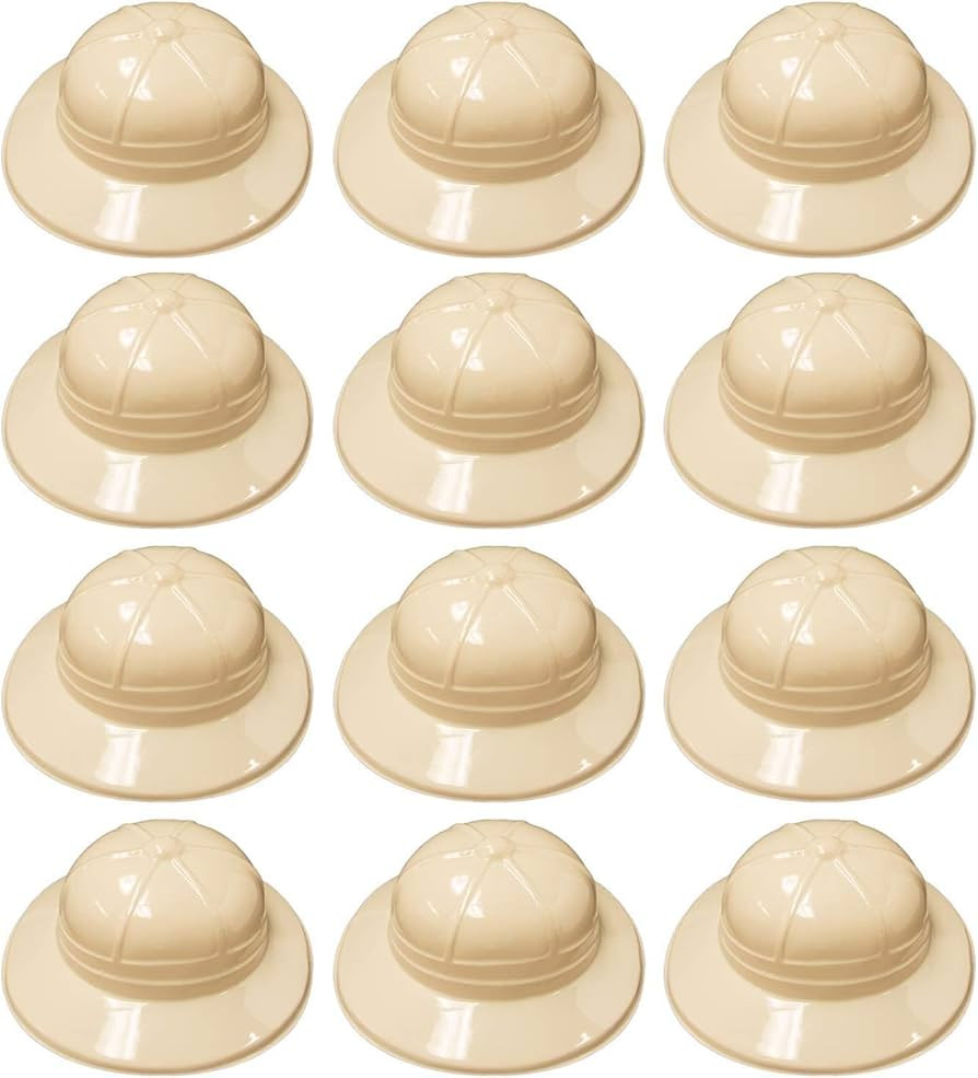 Super Z Outlet Safari Party Hats Plastic Jungle Theme Animals Explorer Pith Halloween Costume Toy... | Amazon (US)