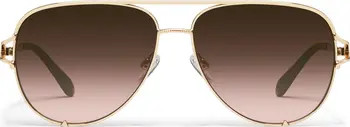 High Key Twist 60mm Gradient Aviator Sunglasses | Nordstrom