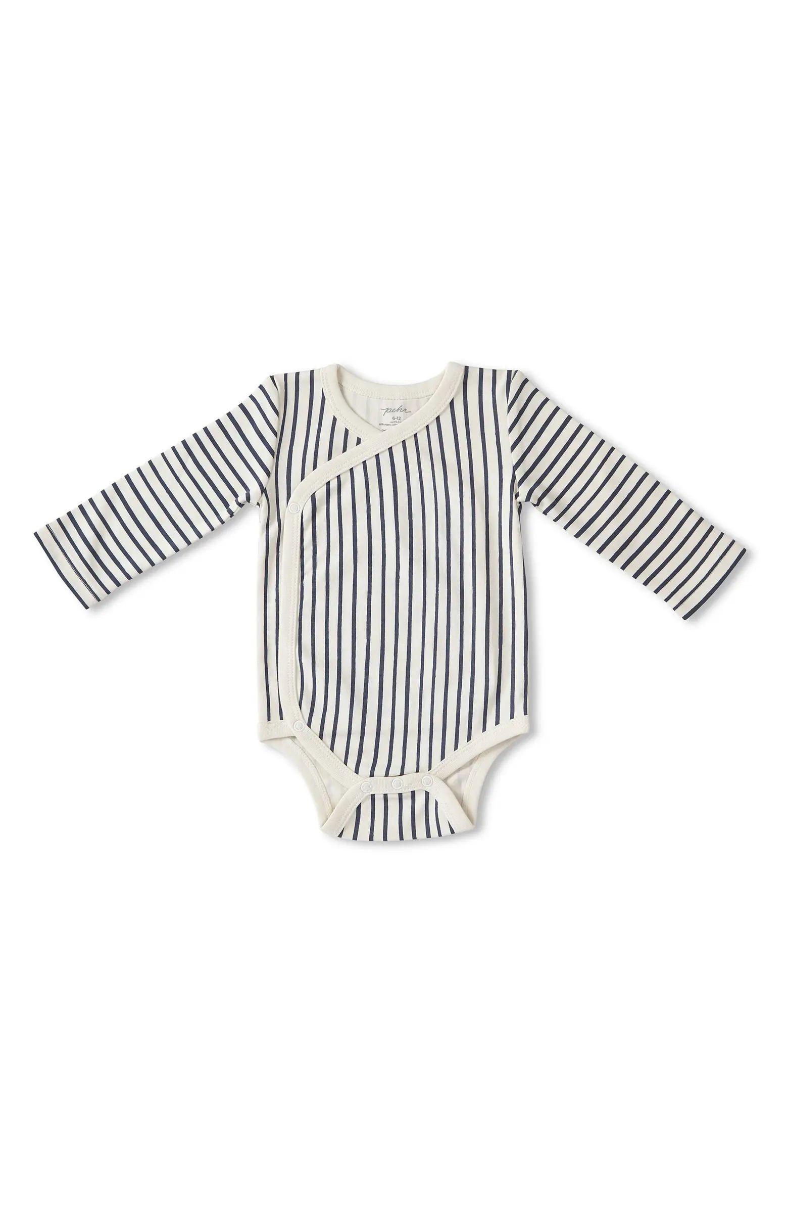 Stripes Away Surplice Bodysuit | Nordstrom