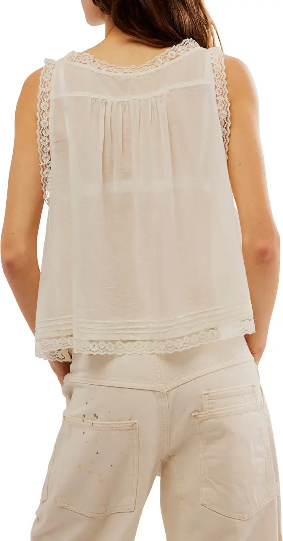 Evermore Lace Trim Tank | Nordstrom