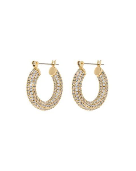 Pave Baby Amalfi Hoops- Gold (Ships Late October) | LUV AJ