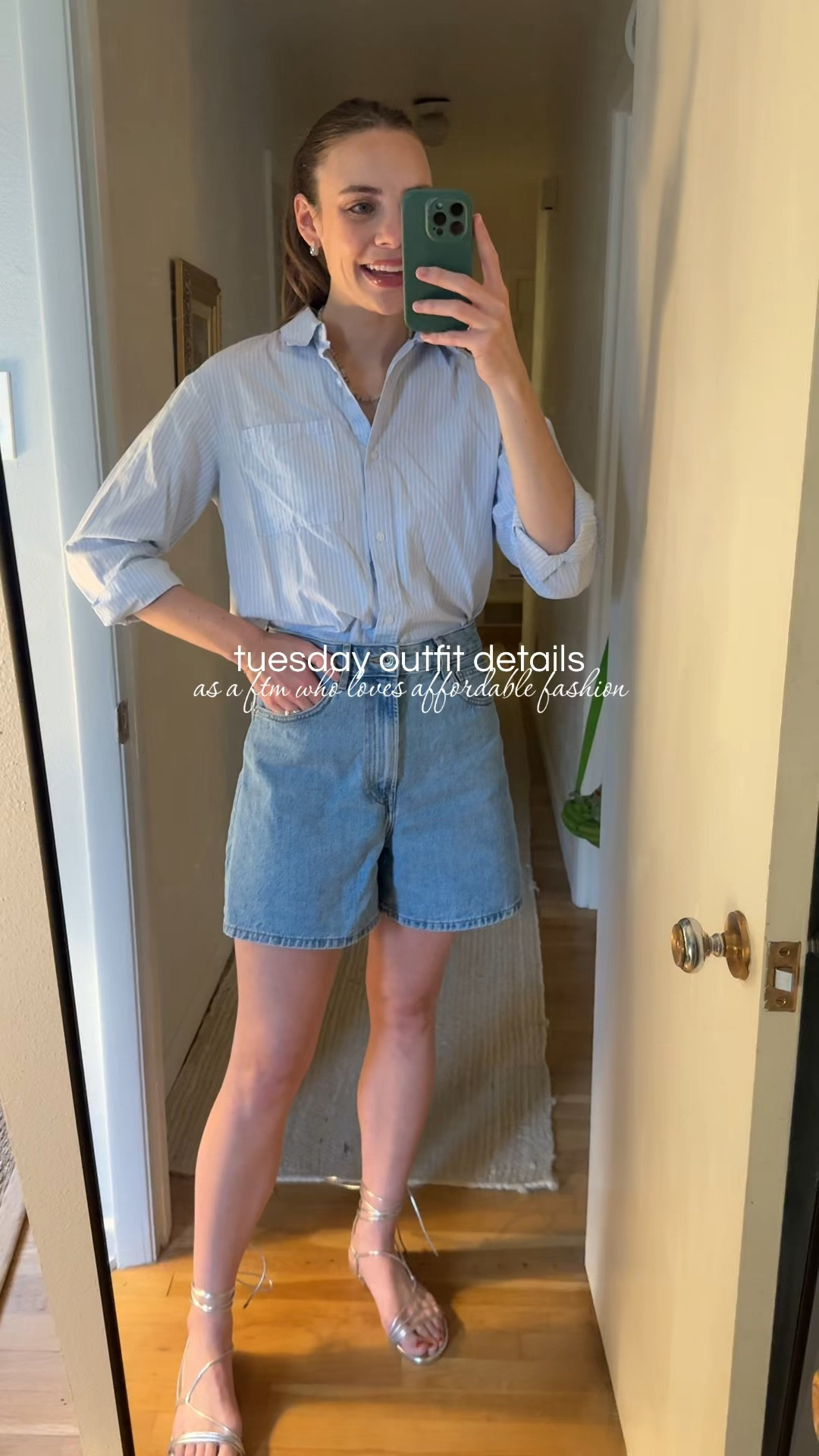 Here’s what I’m wearing ad a 29 year old first time mom! #jeanshorts #buttondown #casualoufit #outfitinspo

#LTKootd #LTKgrwm #LTKmomlife