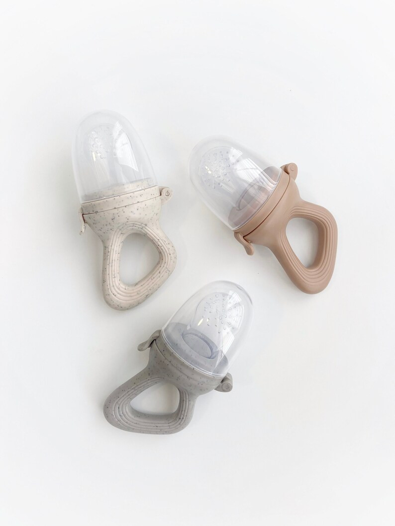 Silicone Baby Fruit Feeder | Teether | Pacifier | Modern babies | Neutral Colors | Etsy (US)