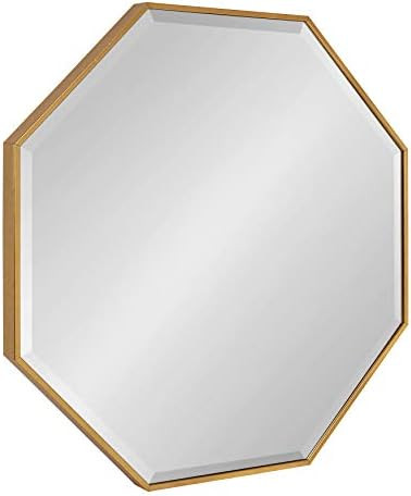Kate and Laurel Rhodes Glam Octagon Wall Mirror, 29" x 29", Gold, Modern Home Decor for Wall | Amazon (US)