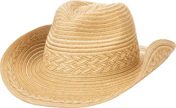 Mixed Braid Straw Cowboy Hat | Nordstrom