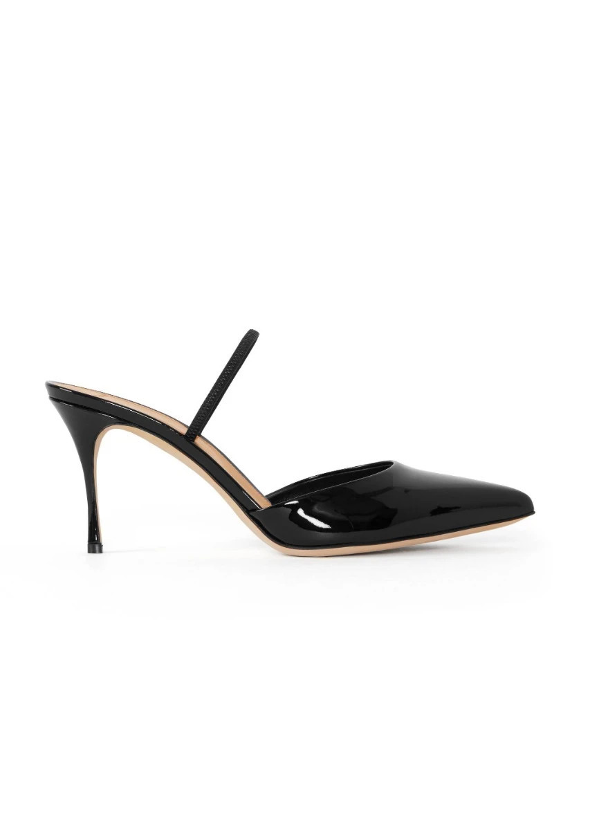 Patent Leather Slide Heel | St. John Knits