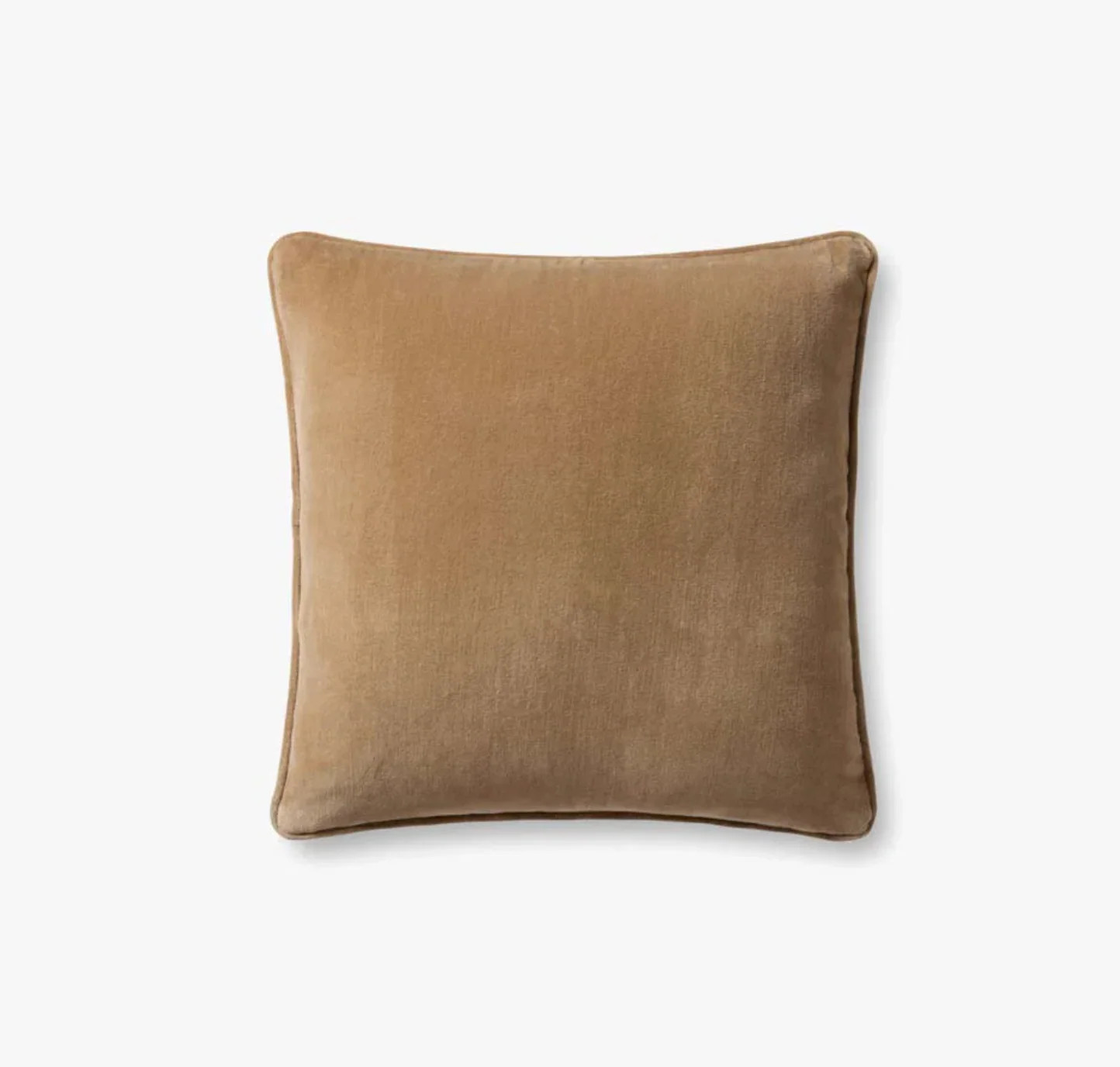 18" Down Pillow Latte | Eco Chic Home