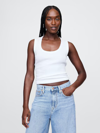 Rib Scoop Tank Top | Gap | Gap (CA)