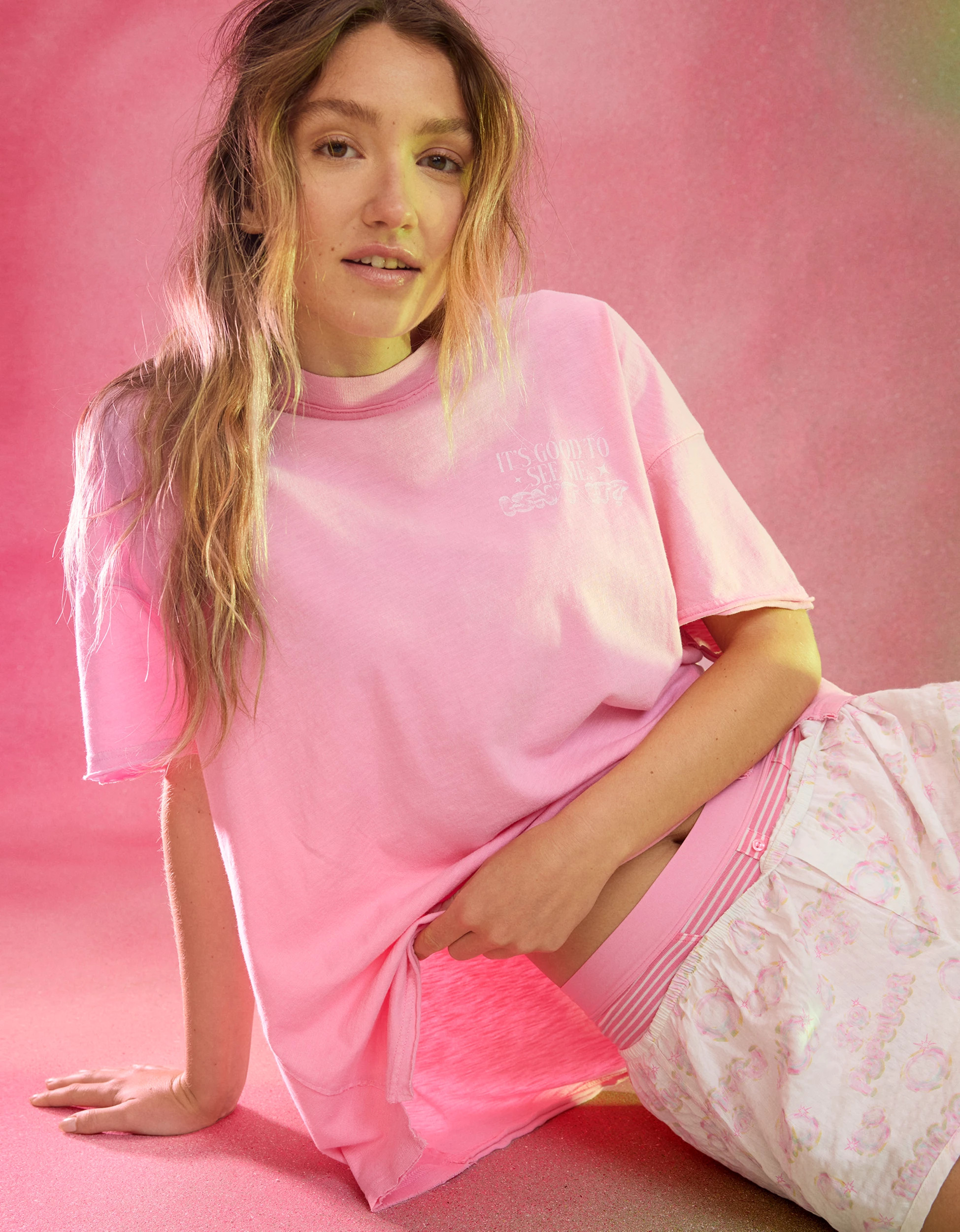 Aerie x Wicked Oversized Graphic Boyfriend T-Shirt | American Eagle Outfitters (US & CA)