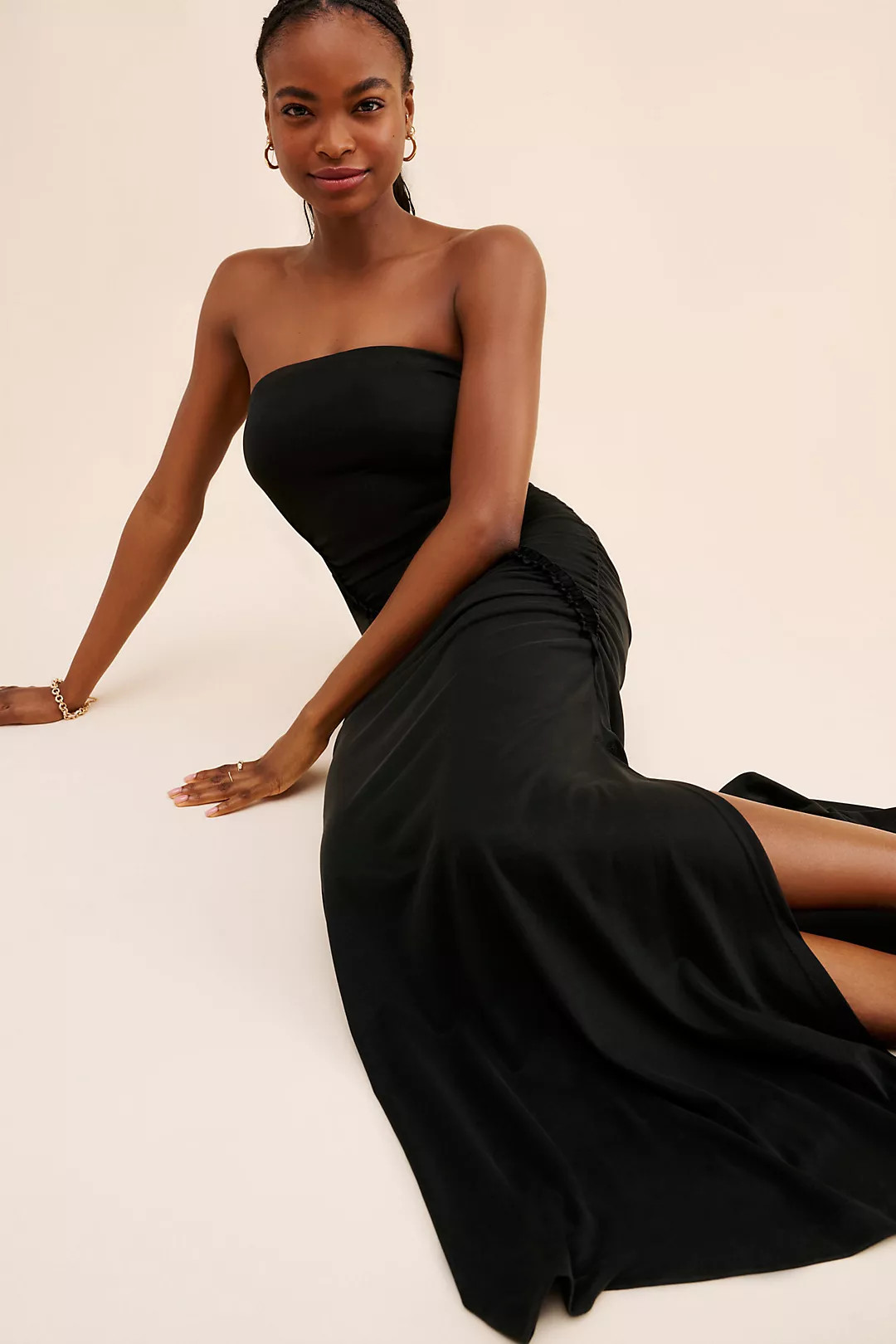 Sandwashed Strapless Maxi Dress | Anthropologie (US)