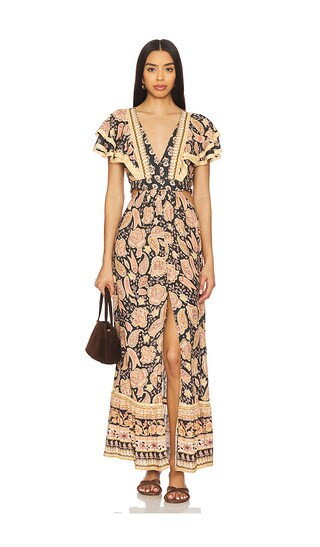 SPELL Marmont Revelry Dress in Black,Beige. - size XS | Revolve Clothing (Global)