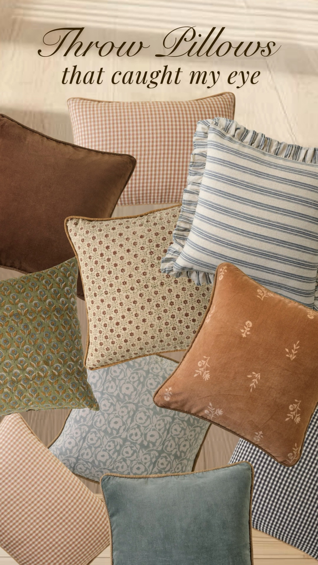 I love these colorful throw pillows from the Magnolia spring collection; perfect for a room refresh! cottage core, modern organic, traditional, living room, family room, bedroom, guest room, girl's room, primary bedroom, entryway, sofa, couch#LTKFindsUnder100#LTKSpringSale 

#LTKSeasonal #LTKHome