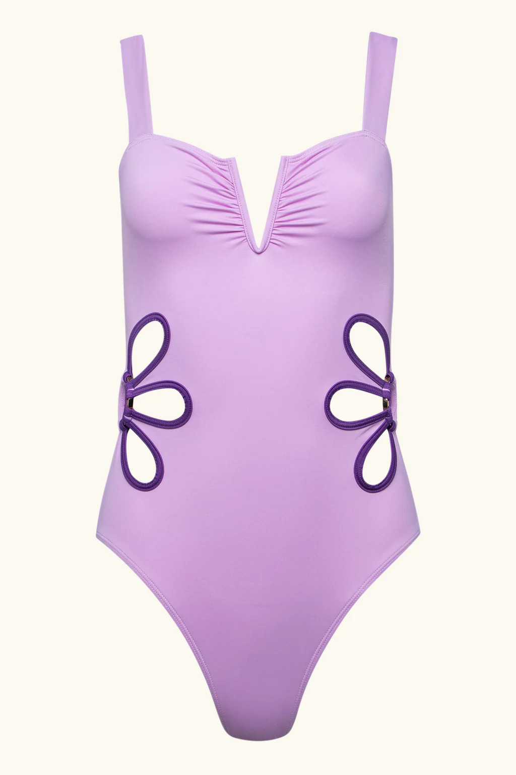 The Flora One Piece - Lilac & Plum | Follow Suit Swimwear