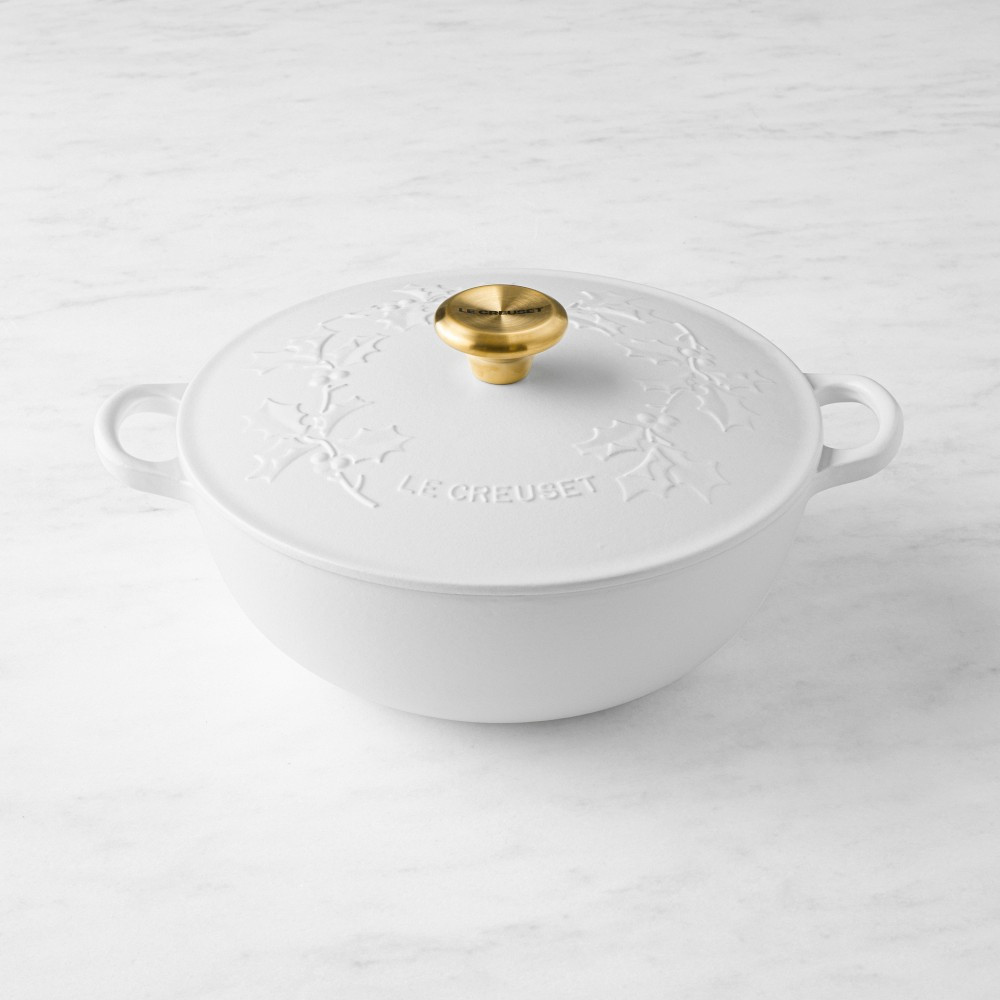 Le Creuset Enameled Cast Iron Holly Soup Pot, 4.5-Qt. | Williams-Sonoma