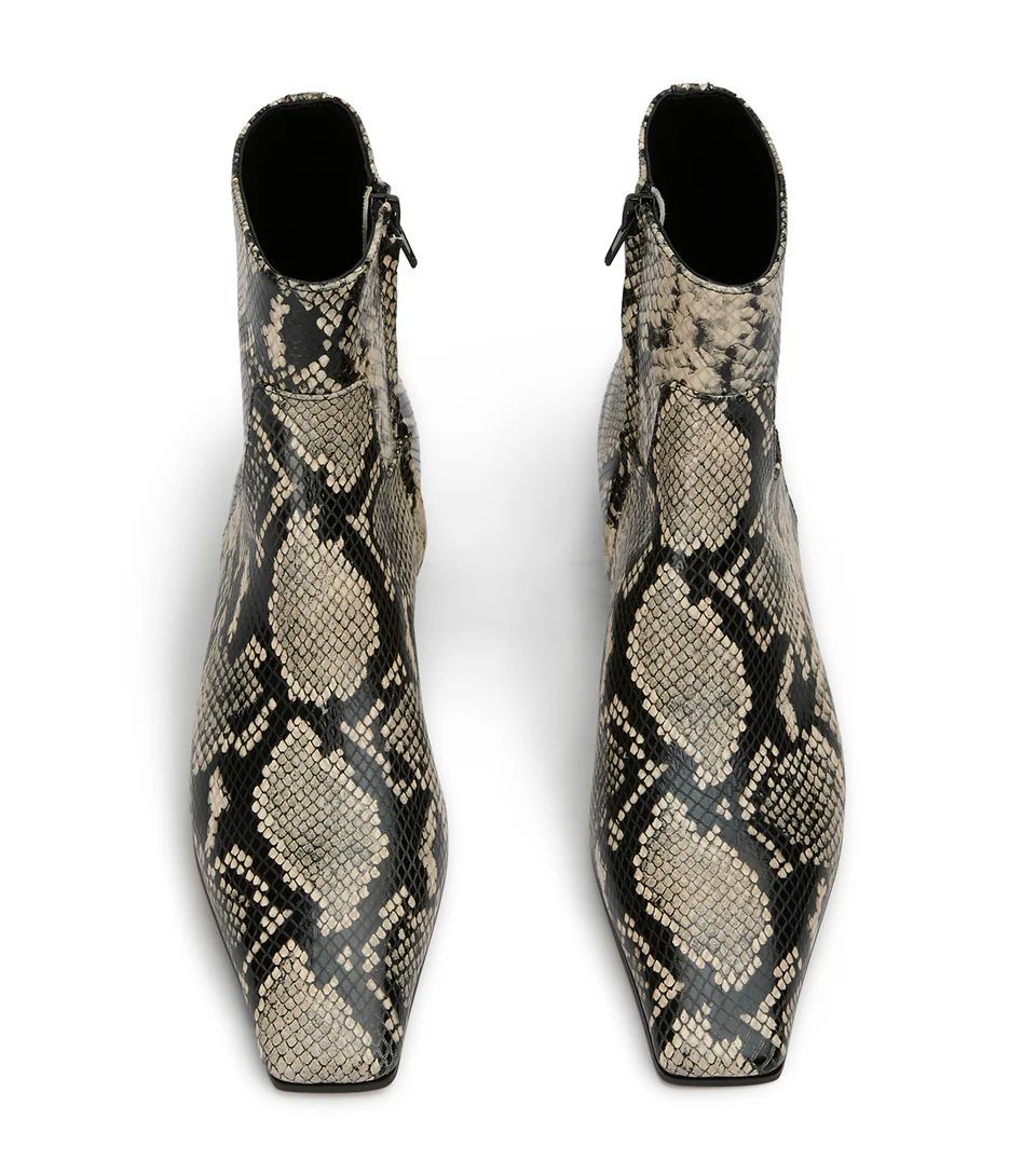 Rupert Ecru Snake Ankle Boots | Boots | Tony Bianco USA | Tony Bianco US