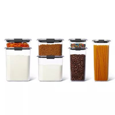 Rubbermaid® Brilliance™ 7-Piece Pantry Food Storage Container Set | Bed Bath & Beyond | Bed Bath & Beyond