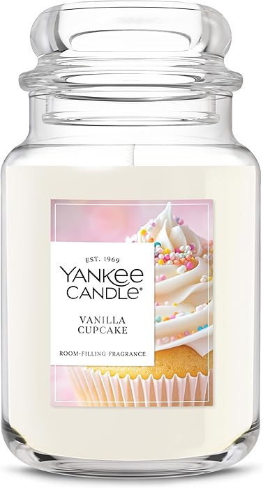 Yankee Candle Vanilla Cupcake, Scented Candle, 22oz Large Jar with up to 150 Hour Burn Time, Gift... | Amazon (US)