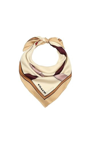 Coach tromp loeil leather belt printed silk square | Amazon (US)