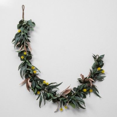 Faux Olive Leaf & Crespedia Garland - Hearth & Hand™ with Magnolia | Target
