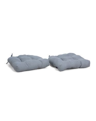 Set Of 2 20x20 Indoor Outdoor Tufted Seat Cushions | TJ Maxx