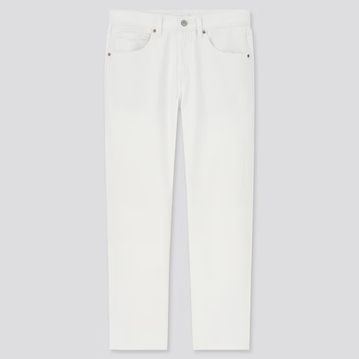UNIQLO Women's Relaxed Tapered Ankle Jeans, Off White, 27 in. | UNIQLO (US)