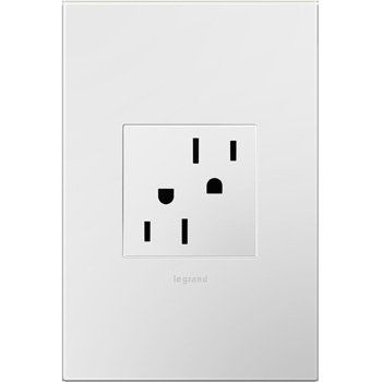 Legrand Adorne 15A Tamper-Resistant Outlet with Matching Wall Plate (White Finish), ARTR152W4WP, ... | Amazon (US)