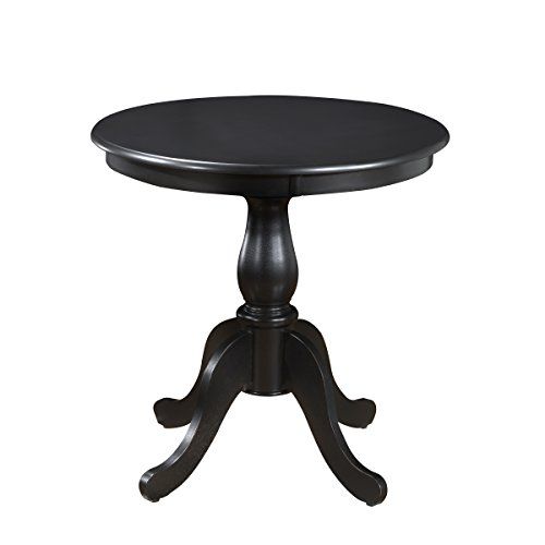 Carolina Chair & Table 13030T-AB Hamilton Round Pedestal Dining Table, 30-Inch, Antique Black | Amazon (US)