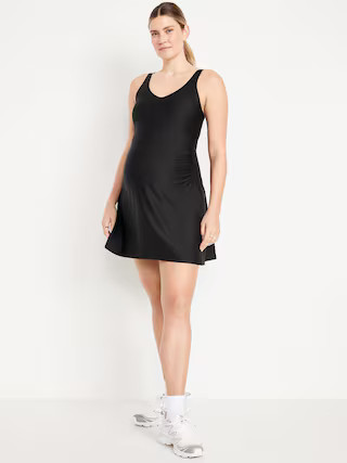 Maternity Sleeveless PowerSoft Mini Skort Dress | Old Navy (US)