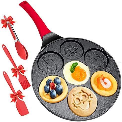 Pancake Molds for Kids, Mini Pancakes Maker Silver Dollar Pancake Pan Nonstick Pancake Griddle Grill | Amazon (US)