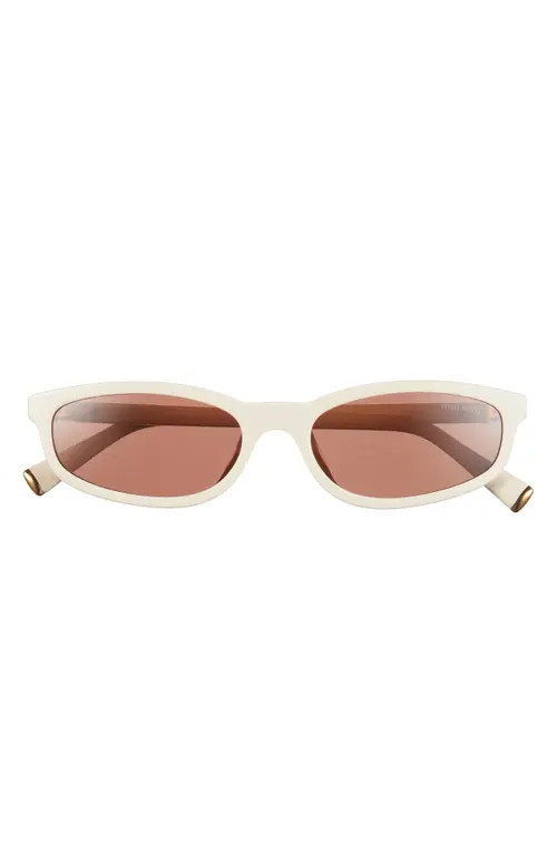 Miu Miu 54mm Oval Sunglasses in Milk/Brown at Nordstrom | Nordstrom