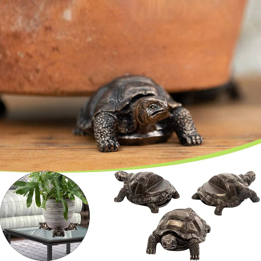 3Pcs Tortoise Resin Pot Decorative Feet, Plant Pot Support Feet for Outdoor, Animals Statue Pot B... | Amazon (US)