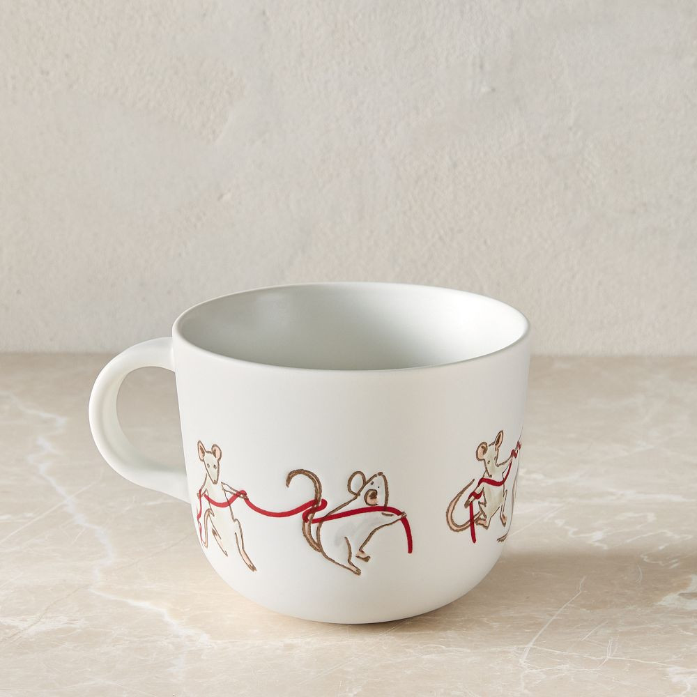 Naughty or Mice Stoneware Mug | West Elm (US)