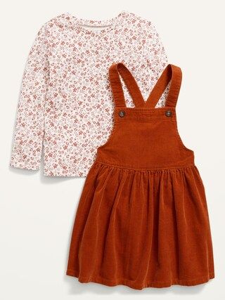 Corduroy Skirtall and Jersey Top Set for Toddler Girls | Old Navy (US)