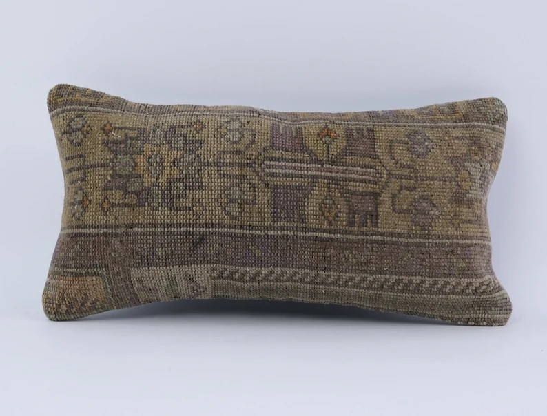 10x20 Kilim Pillow, Turkish Kilim Pillow, Vintage Kilim Pillow, Throw Pillow, Bohemian Kilm Pillo... | Etsy (US)