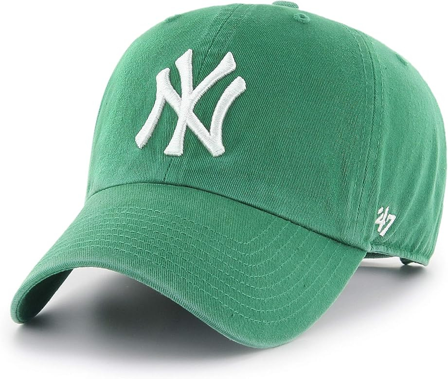 MLB New York Yankees '47 Brand Clean Up Adjustable Cap, One Size, Kelly | Amazon (US)